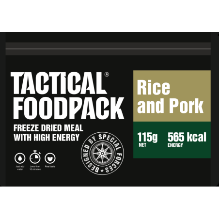 Tactical Foodpack retkiruoka, Possua riisillä 115g