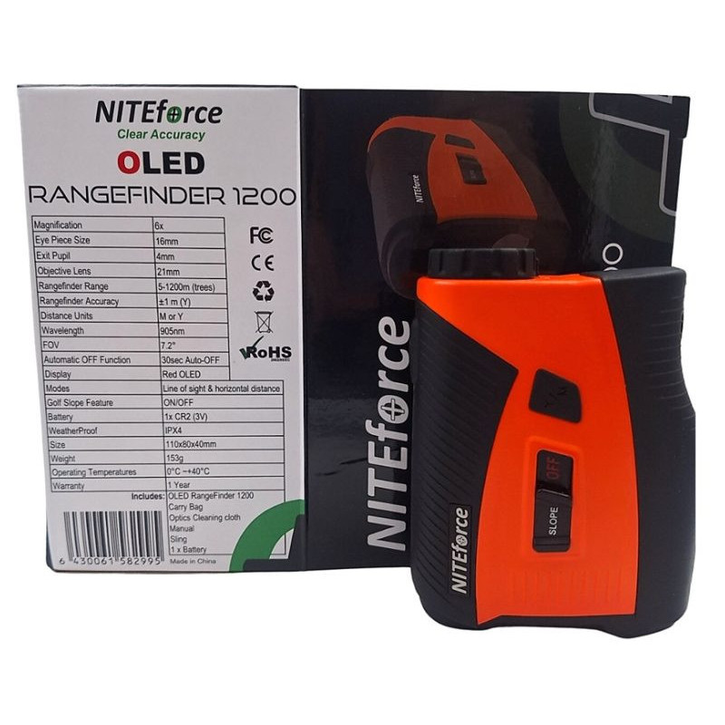 NITEforce OLED Rangefinder 1200 etäisyysmittari