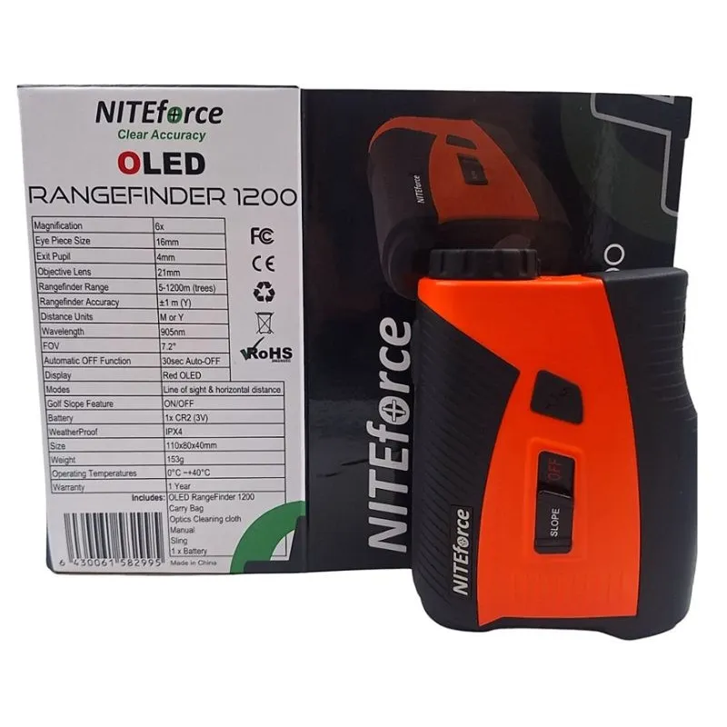 NITEforce OLED Rangefinder 1200 etäisyysmittari