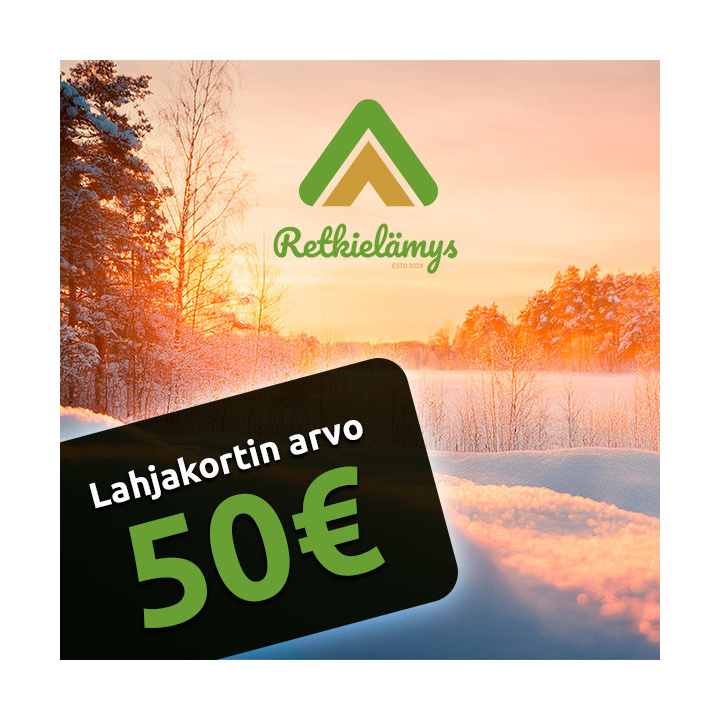 Retkielämys lahjakortti 50 €