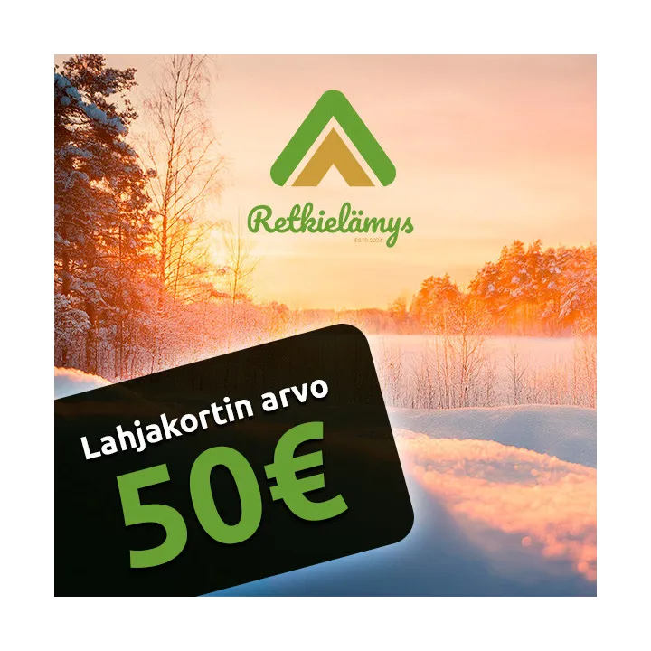 Retkielämys lahjakortti 50 €