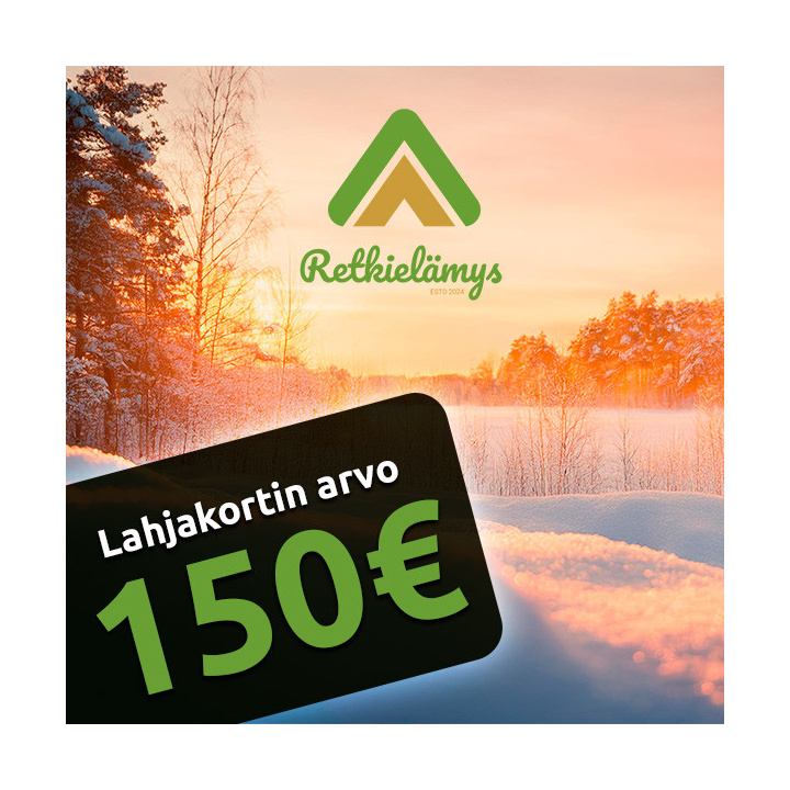 Retkielämys lahjakortti 150 €