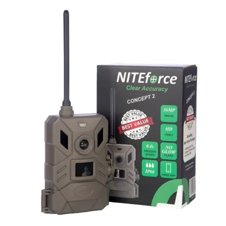 NITEforce Concept 2 36MP etäohjattava riistakamera kuvan & videon lähetyksellä
